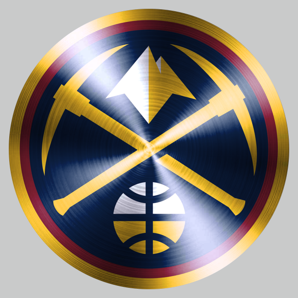 Denver Nuggets Stainless steel logo vinyl decal